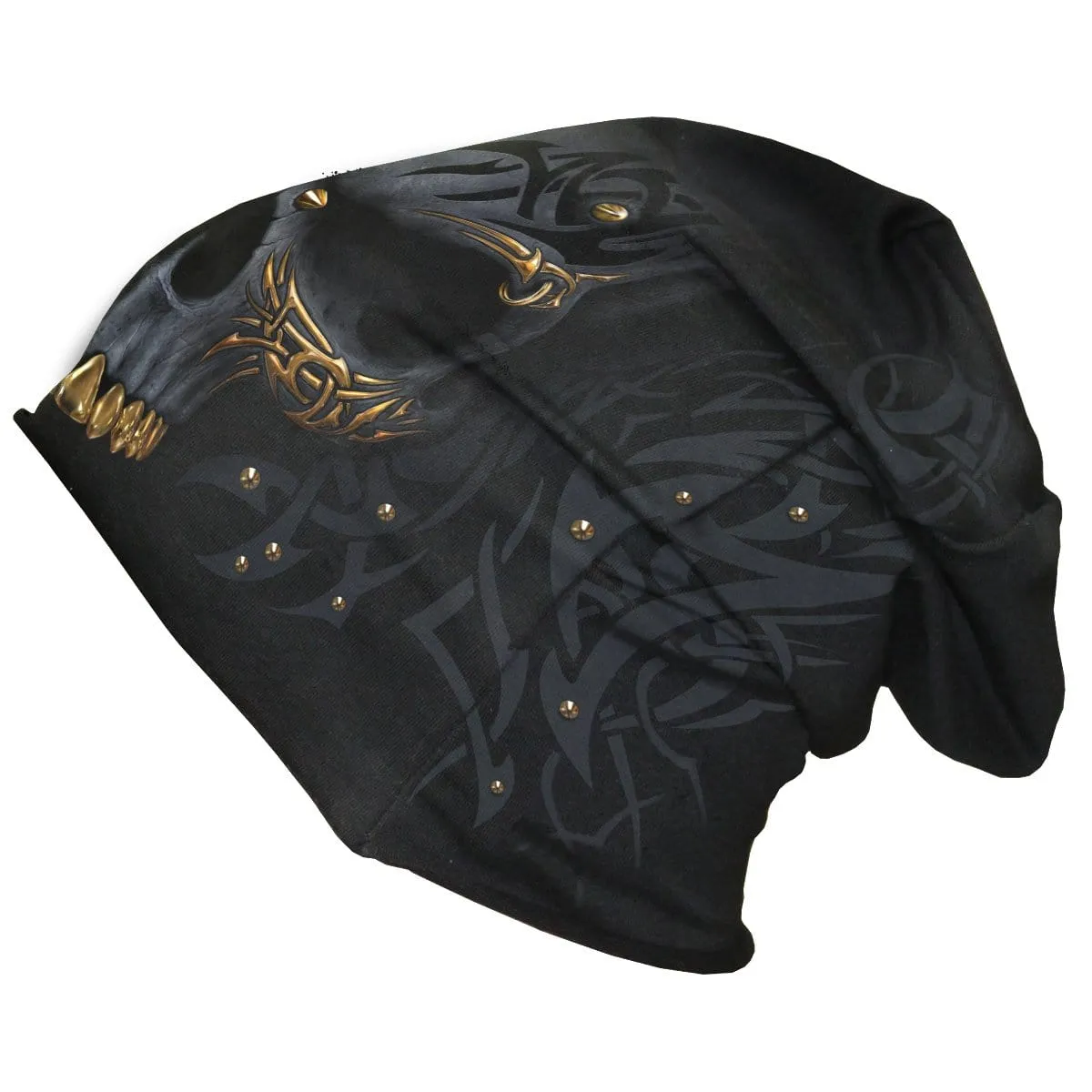 BLACK GOLD - Light Cotton Beanies Black