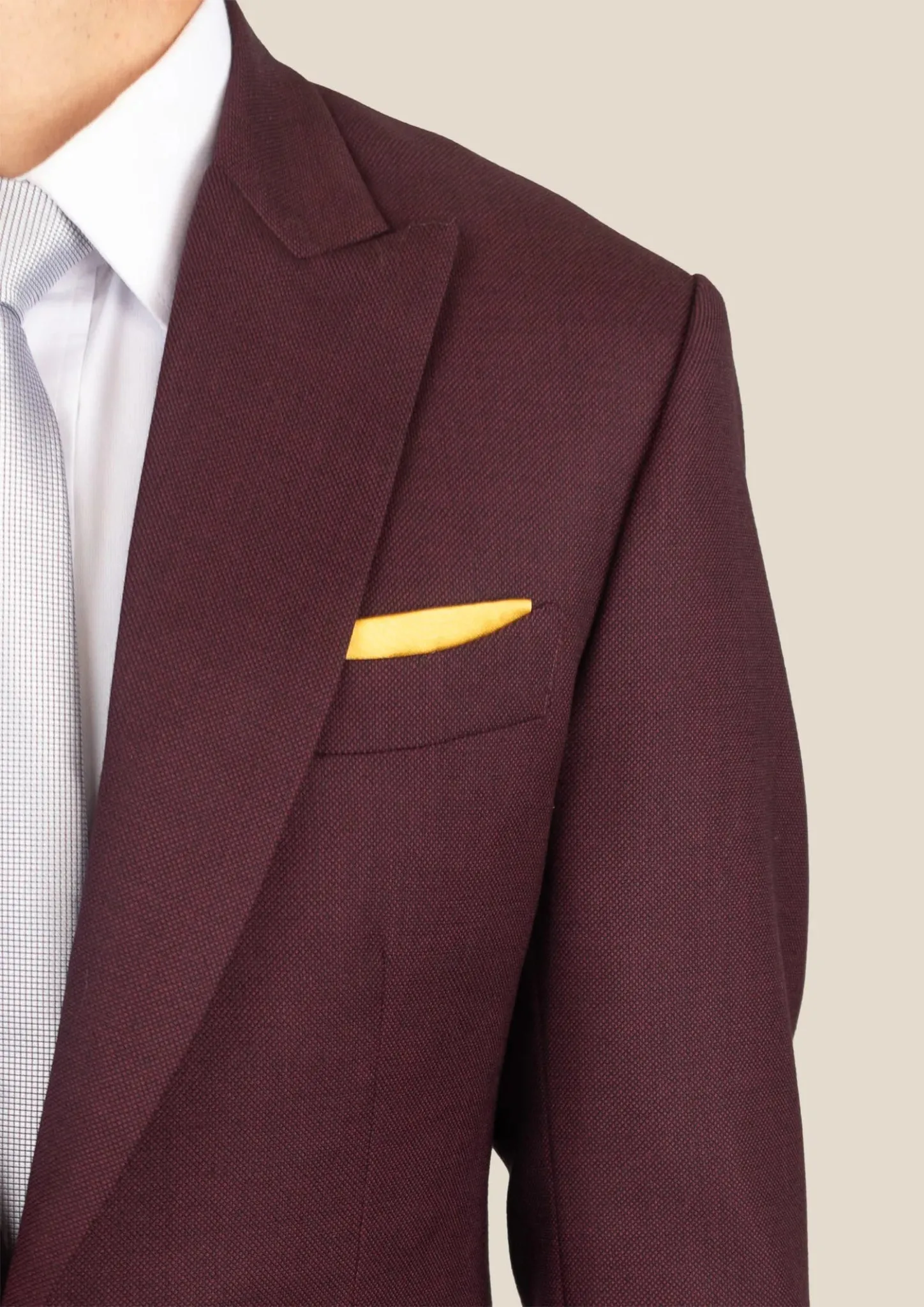 Bowery Deep Burgundy Birdseye Jacket