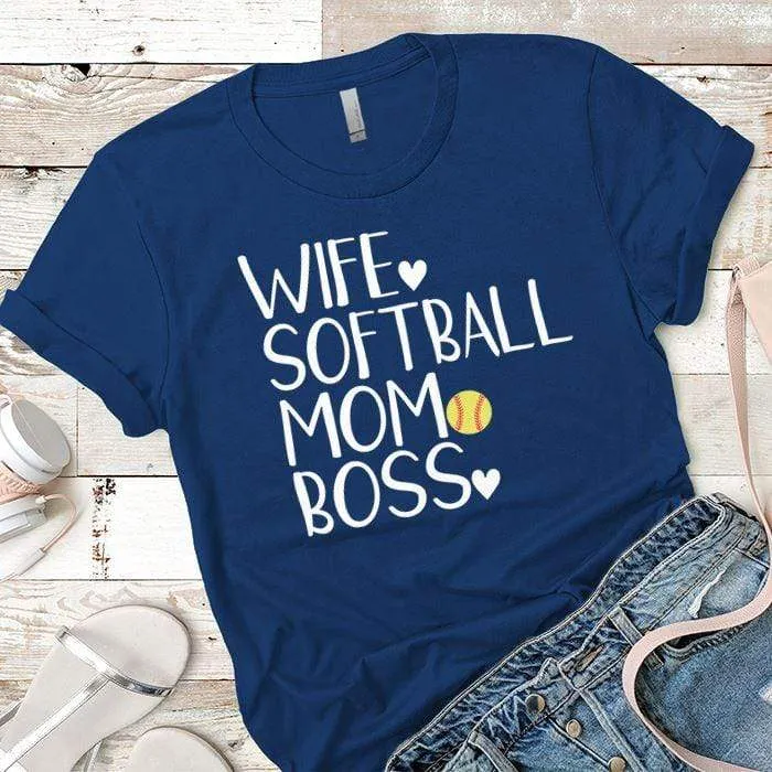 Softball Mom Boss Premium Tees